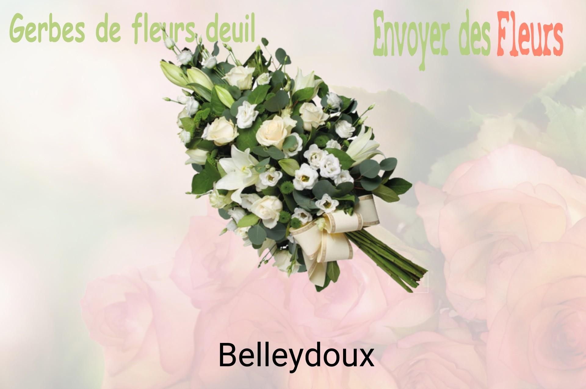 Gerbe de fleurs de deuil livrée à Belleydoux